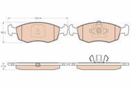 TRW Brake Pads GDB2015 - Brake Pads