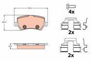 TRW Brake Pads GDB2125 - Brake Pads