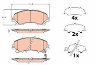 TRW Brake Pads GDB2222 - Brake Pads