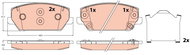 TRW Brake Pads GDB2251 - Brake Pads