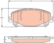 TRW Brake Pads GDB2268 - Brake Pads