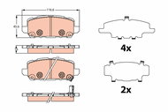 TRW Brake Pads GDB2279 - Brake Pads