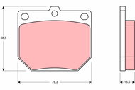 TRW Brake Pads GDB232 - Brake Pads