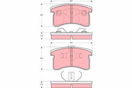 TRW Brake Pads GDB3126 - Brake Pads