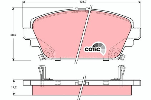 TRW Brake Pads GDB3186 - Brake Pads - Main image