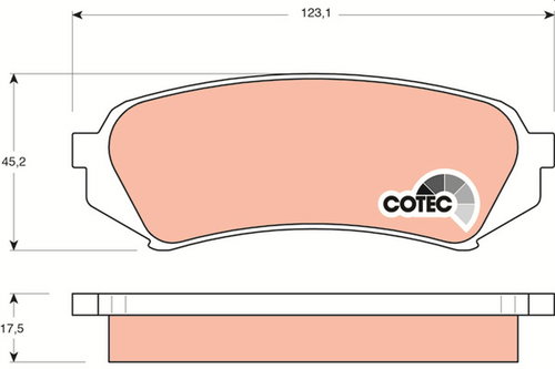 TRW Brake Pads GDB3198 - Brake Pads - Main image