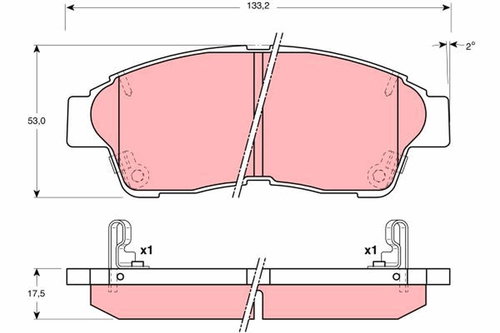TRW Brake Pads GDB3207 - Brake Pads - Main image