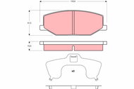 TRW Brake Pads GDB3210 - Brake Pads