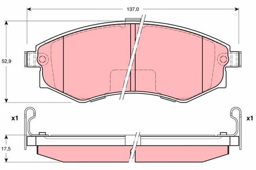 TRW Brake Pads GDB3211 - Brake Pads - Main image