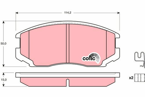 TRW Brake Pads GDB3214 - Brake Pads - Main image