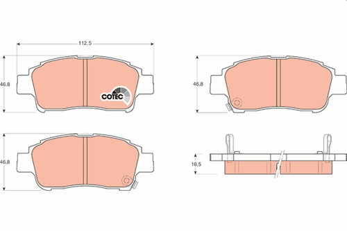 TRW Brake Pads GDB3218 - Brake Pads - Main image