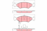 TRW Brzdové destičky GDB3224 - Brake Pads