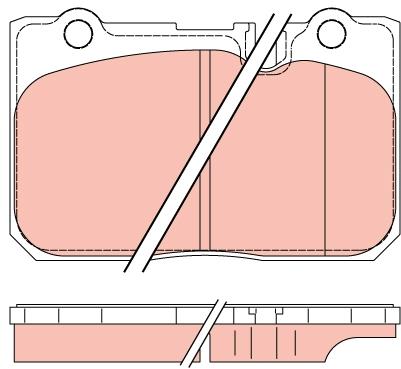 TRW Brake Pads GDB3226 - Brake Pads - Main image