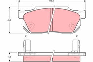 TRW Brake Pads GDB325 - Brake Pads