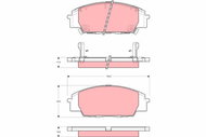 TRW Brake Pads GDB3250 - Brake Pads