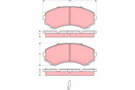 TRW Brzdové destičky GDB3254 - Brake Pads