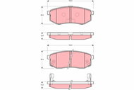 TRW Brzdové destičky GDB3260 - Brake Pads