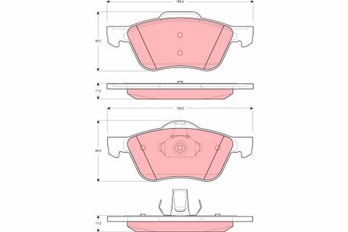TRW Brake Pads GDB3272 - Brake Pads - Main image