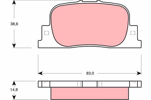 TRW Brake Pads GDB3278 - Brake Pads - Main image