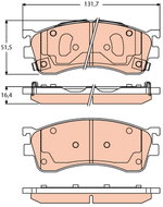 TRW Brake Pads GDB3304 - Brake Pads