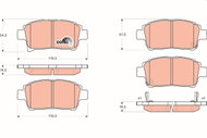 TRW Brake Pads GDB3317 - Brake Pads
