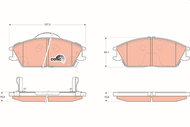TRW Brzdové destičky GDB3331 - Brake Pads