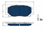 TRW Brake Pads GDB3338BTE - Brake Pads