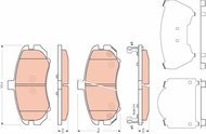 TRW Brake Pads GDB3431 - Brake Pads