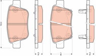 TRW Brake Pads GDB3456 - Brake Pads