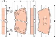 TRW Brzdové destičky GDB3495 - Brake Pads