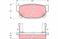 TRW Brake Pads GDB381 - Brake Pads