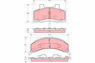 TRW Brake Pads GDB4005 - Brake Pads