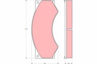 TRW Brzdové destičky GDB5053 - Brake Pads