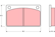 TRW Brake Pads GDB576 - Brake Pads