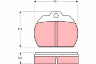 TRW Brake Pads GDB591 - Brake Pads