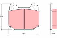 TRW Brake Pads GDB611 - Brake Pads