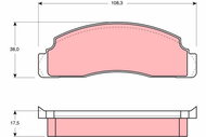 TRW Brake Pads GDB624 - Brake Pads