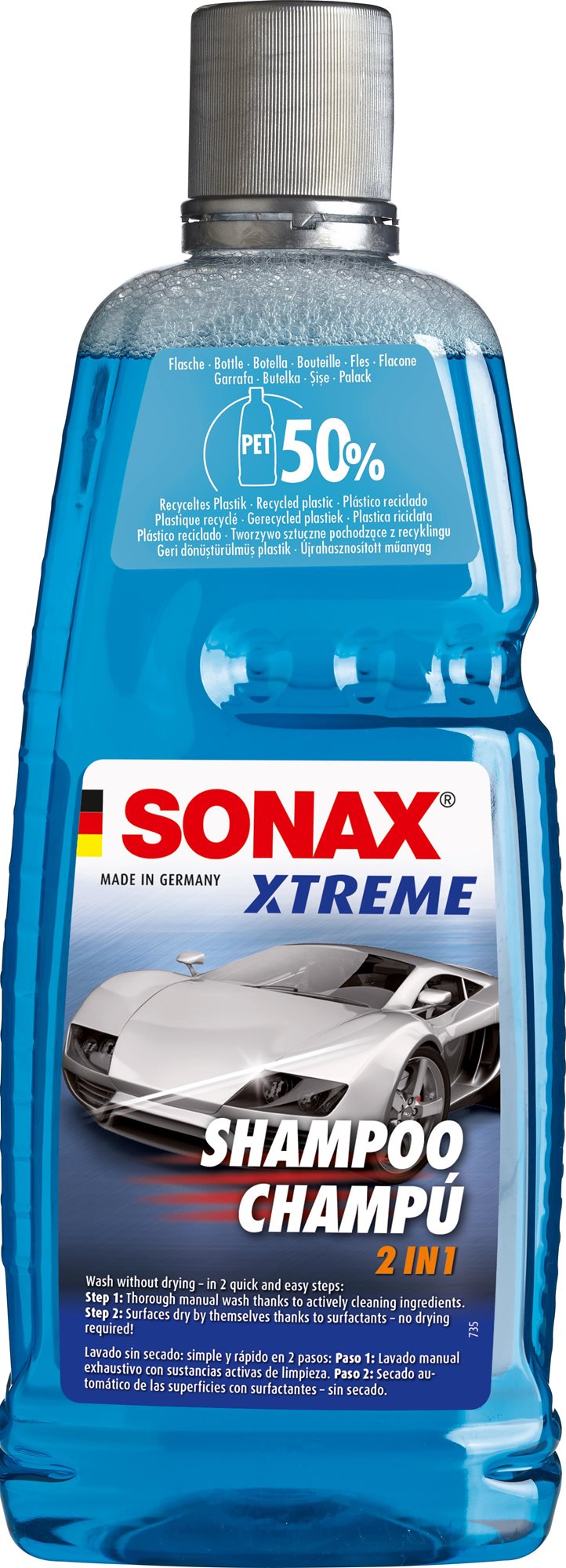 SONAX Xtreme Aktív 2 az 1-ben sampon, 1 L