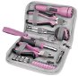 EXTOL Toolbox 23pcs, Pink - Tool Set