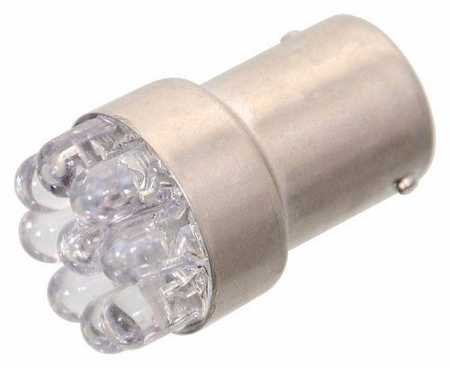 COMPASS Bulb 9LED 12V Ba15s white narrow - LED Car Bulb - Main image