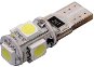 LED autožiarovka COMPASS 5 SMD LED 12 V T10 biela - LED autožárovka