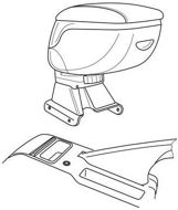 Adapter for Fitting 56119, ŠKODA OCTAVIA I - Elbow Rest Adapter