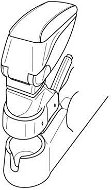 Adapter for Fitting 56153, KIA PICANTO - Elbow Rest Adapter