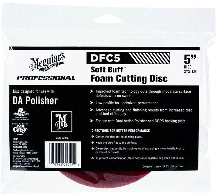 Meguiar's DFC5 Soft Buff Foam Cutting Disc 5"