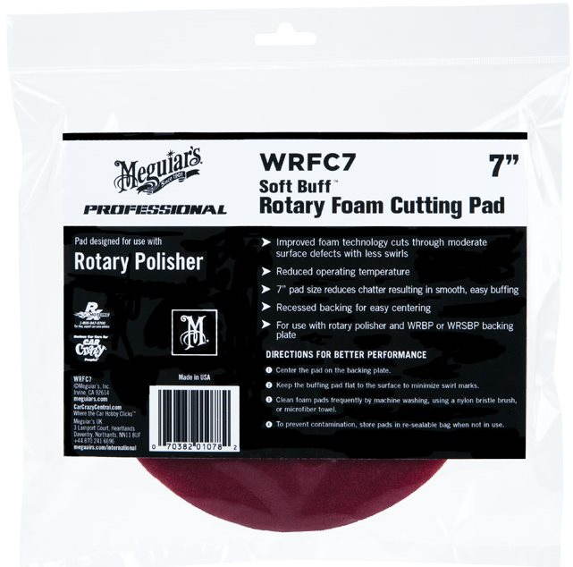 Meguiar's Soft Buff Rotary Foam Cutting Disc 7"