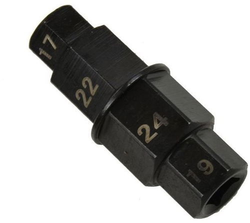 GEKO Rázová hlavice na kola, 4 rozměry, 17 / 19 / 22 / 24 mm - Nářadí pro automechaniky - Hlavní obrázek