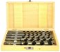 Twist drill bits for wood, set of 6pcs, 6-250mm, length 230mm, in a wooden cassette - Wood Drill Bit Set