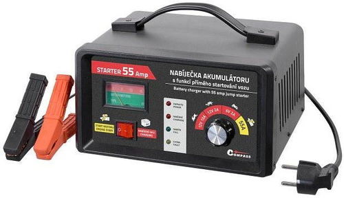 COMPASS Nabíječka 6/12V 2/10/55A STARTER - Nabíječka autobaterií - Hlavní obrázek
