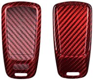 T-carbon pro Audi A4/A6/A7, červený karbon - Autókulcs védőtok