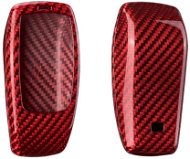 T-carbon pro Mercedes Benz třídy A / C / E / S, červený karbon - Autókulcs védőtok